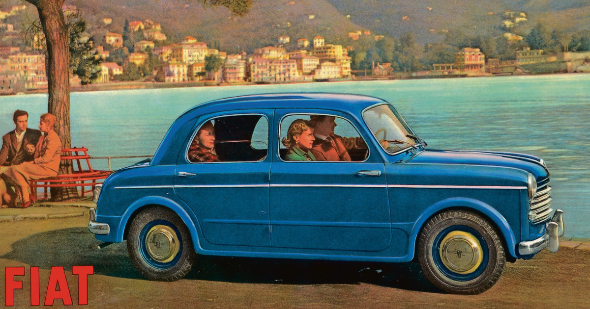 Mercury Art. 13 Fiat Nuova 1100 - Miniature Zamak Rouge - État Proche Neuf